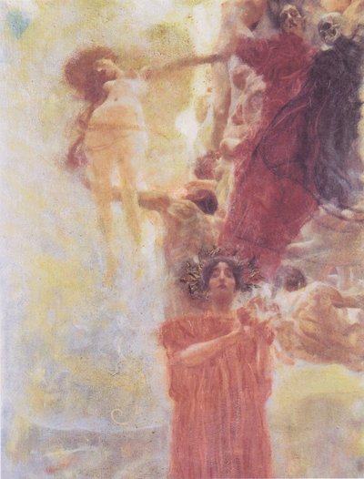 Painted Composition Design for Medicine by Gustav Klimt